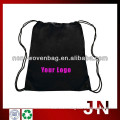 Black Non Woven Recycle Fabric Drawstring Bag,shoes bag.non woven bag